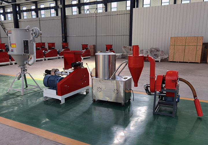 100kg/h Fish Feed Pellet Line to Cameroon